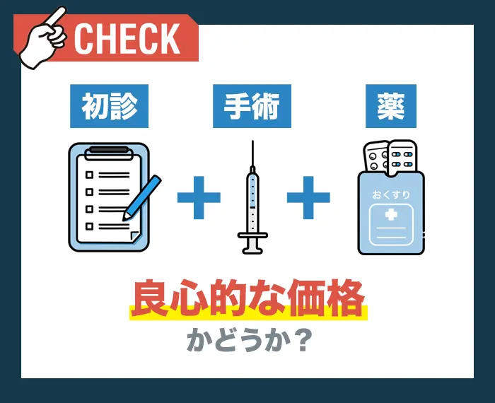 良心的な価格で手術を行ってくれるかどうか